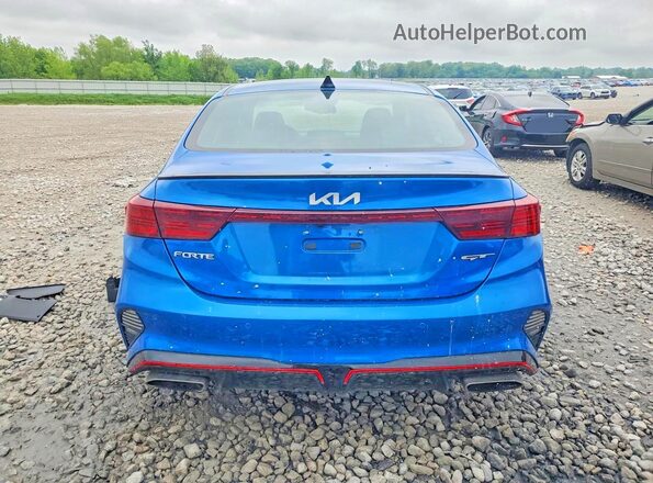 3KPF44AC2NE467918 2022 KIA FORTE Blue Widok z tyłu