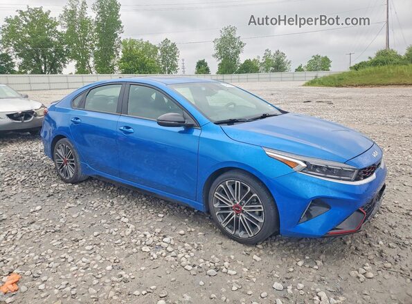 3KPF44AC2NE467918 2022 KIA FORTE Blue Przód prawy