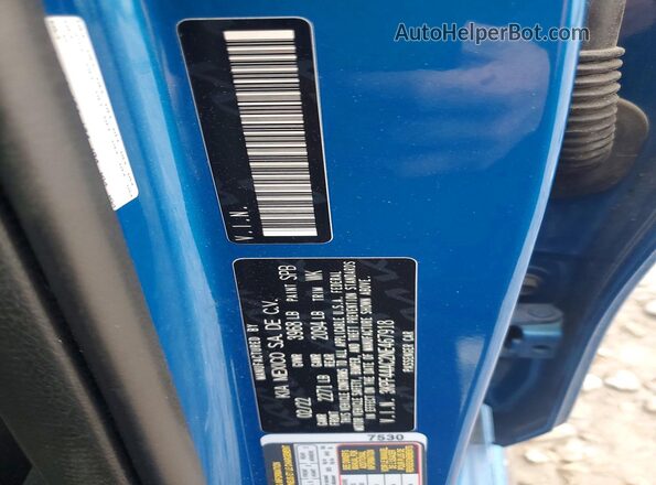 3KPF44AC2NE467918 2022 KIA FORTE Blue Widok komory silnika