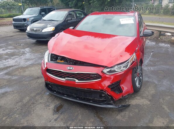 3KPF44AC6ME361714 2021 KIA FORTE Red Widok z przodu