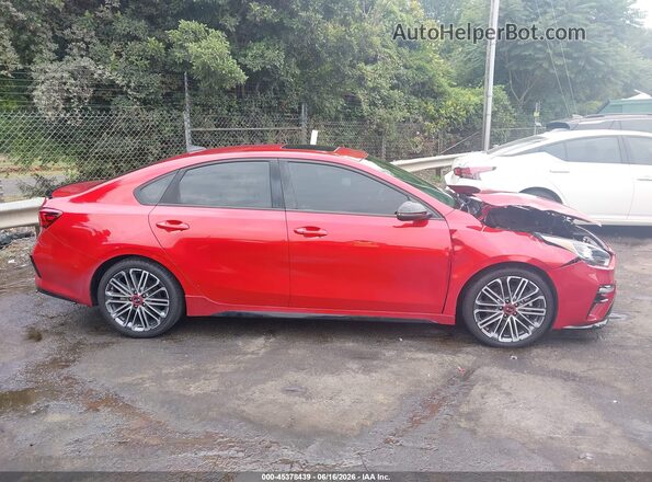 3KPF44AC6ME361714 2021 KIA FORTE Red Widok zestawu wskaźników