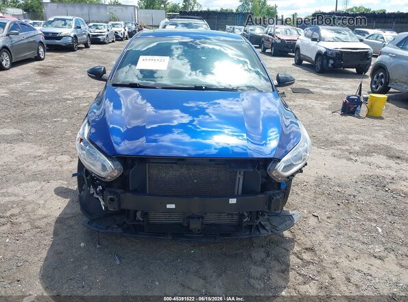 3KPF44AC7LE249423 2020 KIA FORTE Blue Вид щитка приладів