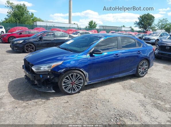 3KPF44AC7LE249423 2020 KIA FORTE Blue Передня ліва чверть