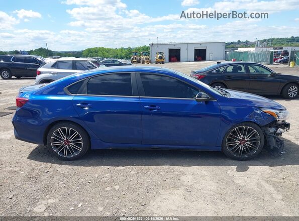 3KPF44AC7LE249423 2020 KIA FORTE Blue Вид задньої частини салону