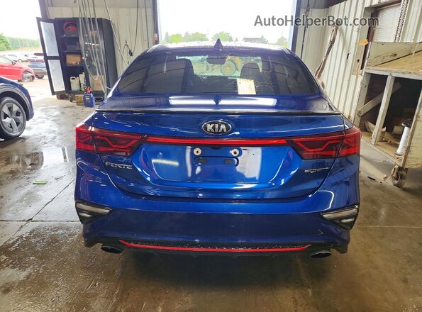3KPF44AC8LE257630 2020 KIA FORTE Blue Rear view