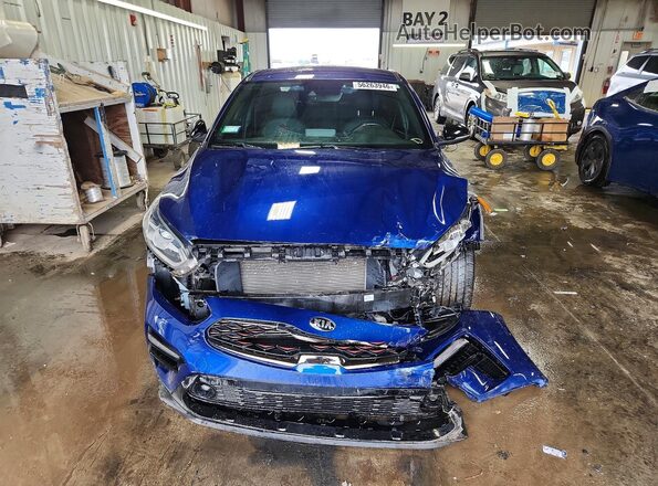 3KPF44AC8LE257630 2020 KIA FORTE Blue Front view