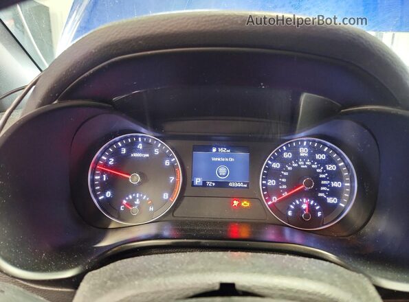 3KPF44AC8LE257630 2020 KIA FORTE Blue Instrument cluster view