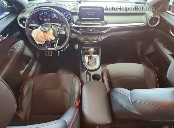 3KPF44AC8LE257630 2020 KIA FORTE Blue Dashboard view