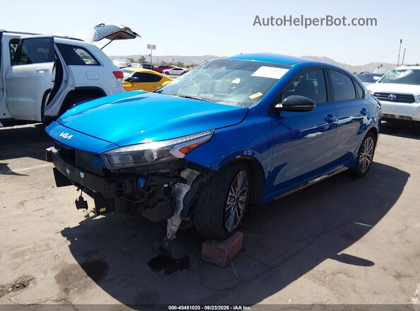 3KPF54AD0NE473710 2022 KIA FORTE Синий Передняя левая четверть
