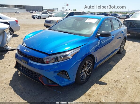3KPF54AD3NE421892 2022 KIA FORTE Blue Front left