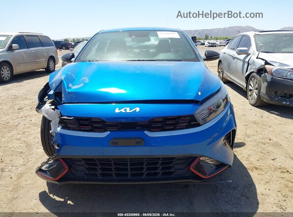 3KPF54AD3NE421892 2022 KIA FORTE Blue Instrument cluster view