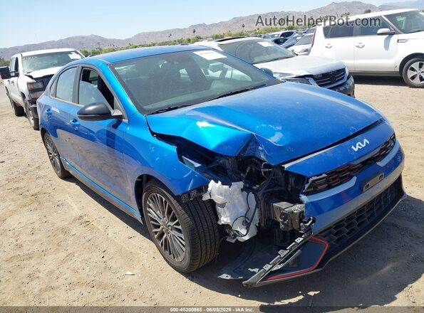 3KPF54AD3NE421892 2022 KIA FORTE Blue Front view