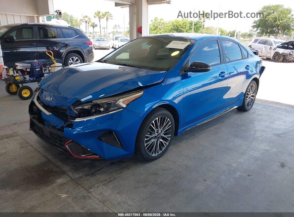 3KPF54AD3RE719560 2024 KIA FORTE Blue Vista tres cuartos delantera izquierda