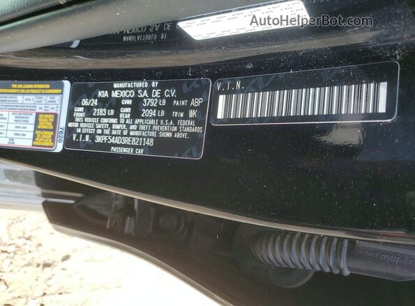 3KPF54AD3RE821148 2024 KIA FORTE Black 