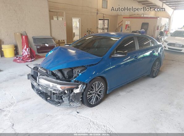 3KPF54AD4PE652593 2023 KIA FORTE Blue Передня ліва чверть