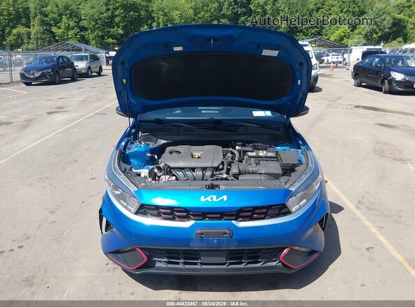3KPF54AD5NE425944 2022 KIA FORTE Blue Widok z tyłu