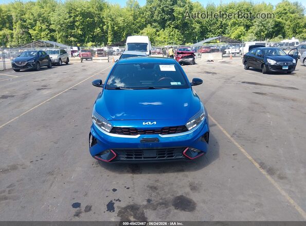 3KPF54AD5NE425944 2022 KIA FORTE Blue Widok zestawu wskaźników