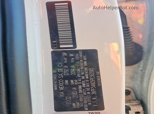 3KPF54AD5PE562045 2023 KIA FORTE White 