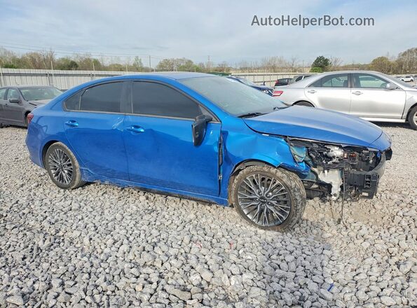 3KPF54AD6NE423460 2022 KIA FORTE Синий Передняя правая четверть