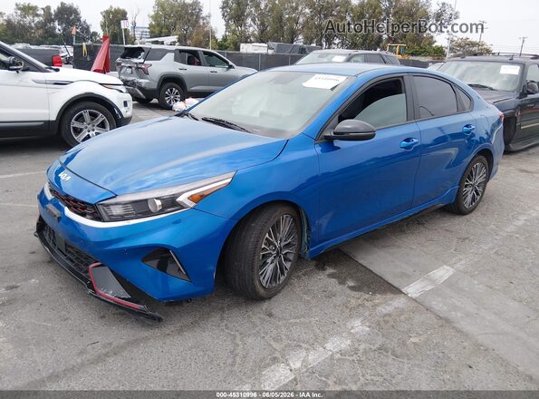 3KPF54AD6PE531600 2023 KIA FORTE Blue წინა მარცხენა ხედი სამი მეოთხედიდან
