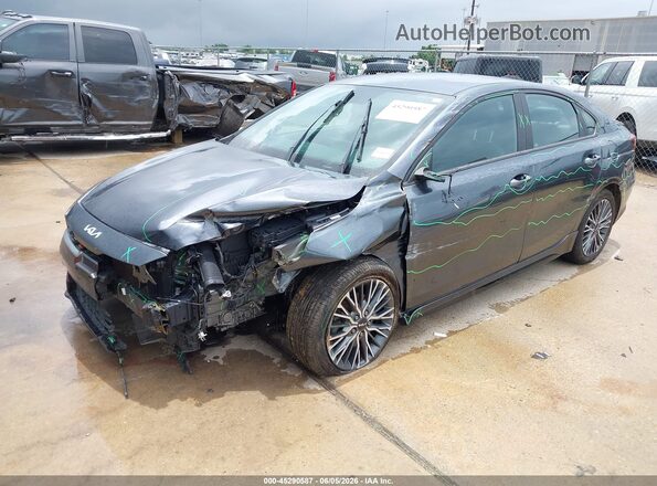 3KPF54AD6PE612600 2023 KIA FORTE Gray წინა მარცხენა ხედი სამი მეოთხედიდან