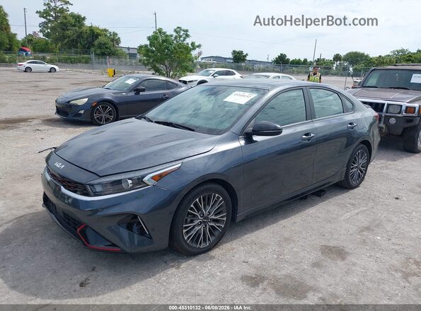 3KPF54AD7NE422365 2022 KIA FORTE Gray Vista tres cuartos delantera izquierda