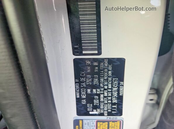 3KPF54AD7NE455673 2022 KIA FORTE White 