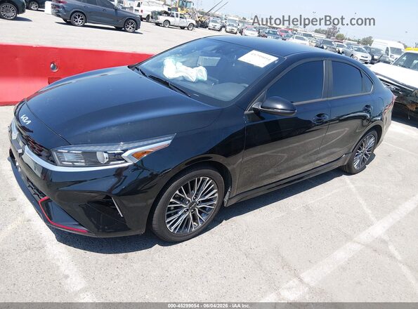 3KPF54AD7PE679464 2023 KIA FORTE Black Առջևի ձախ երեք քառորդ տեսարան