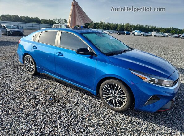 3KPF54AD9PE685721 2023 KIA FORTE Blue Передня права чверть