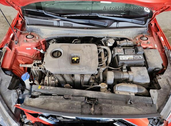 3KPF54ADXKE084455 2019 KIA FORTE Orange Rear interior view