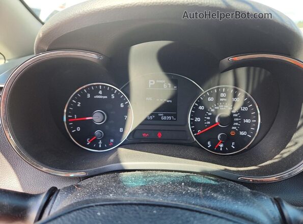 3KPFK4A70HE090213 2017 KIA FORTE Gray Вид щитка приладів