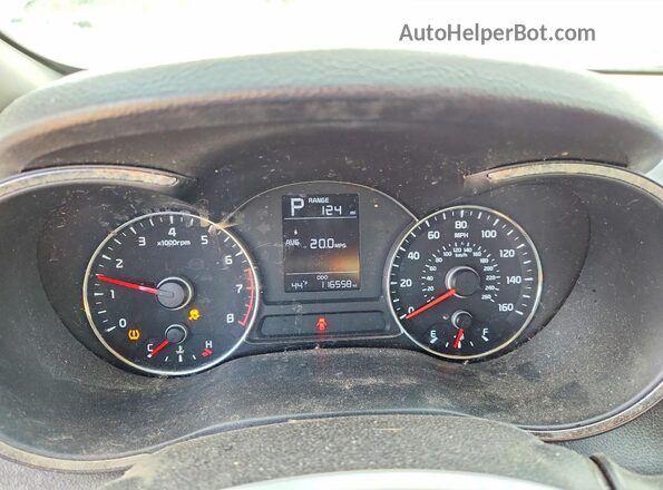 3KPFK4A71HE035804 2017 KIA FORTE Белый Вид щитка приборов