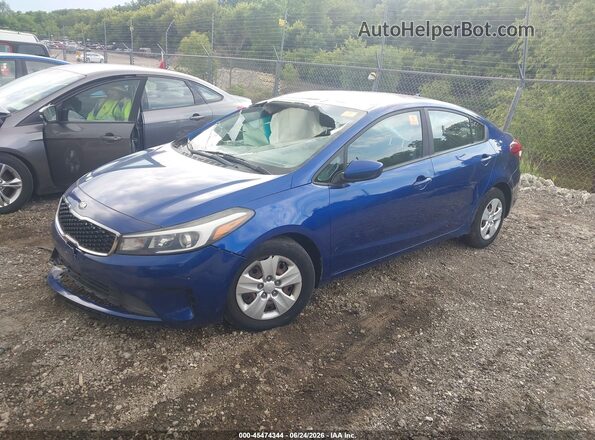 3KPFK4A71HE059181 2017 KIA FORTE Blue Առջևի ձախ երեք քառորդ տեսարան