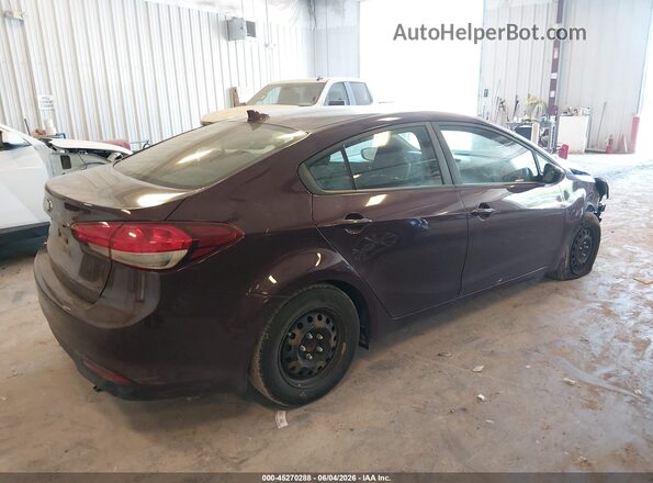 3KPFK4A71HE124384 2017 KIA FORTE Бордовый Задняя правая четверть