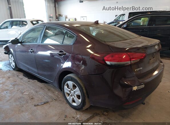 3KPFK4A71HE124384 2017 KIA FORTE Бордовый Задняя левая четверть