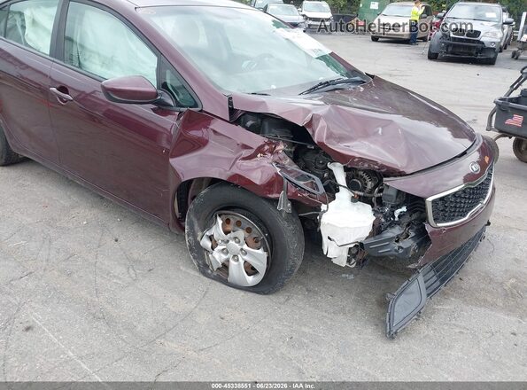3KPFK4A72HE090889 2017 KIA FORTE Burgundy Вид спереду