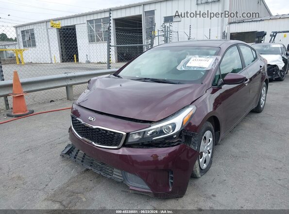 3KPFK4A72HE090889 2017 KIA FORTE Burgundy Передня ліва чверть