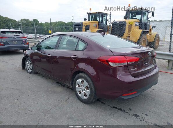 3KPFK4A72HE090889 2017 KIA FORTE Burgundy Задня ліва чверть