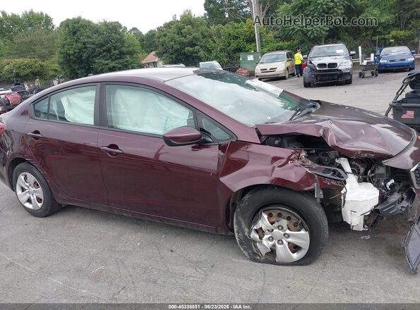 3KPFK4A72HE090889 2017 KIA FORTE Burgundy Вид задньої частини салону