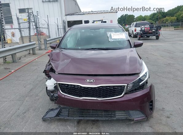 3KPFK4A72HE090889 2017 KIA FORTE Burgundy Вид щитка приладів