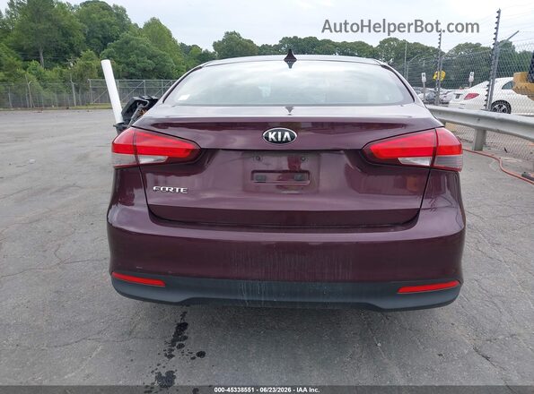 3KPFK4A72HE090889 2017 KIA FORTE Burgundy 