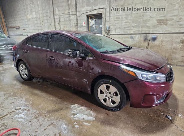 3KPFK4A74HE014333 2017 KIA FORTE Темно-бордовый Передняя правая четверть