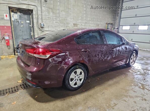 3KPFK4A74HE014333 2017 KIA FORTE Темно-бордовый Задняя правая четверть