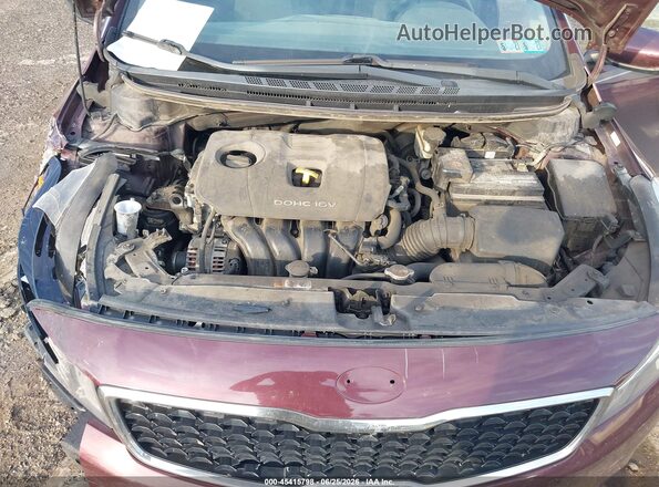 3KPFK4A75JE174646 2018 KIA FORTE Burgundy Vista trasera