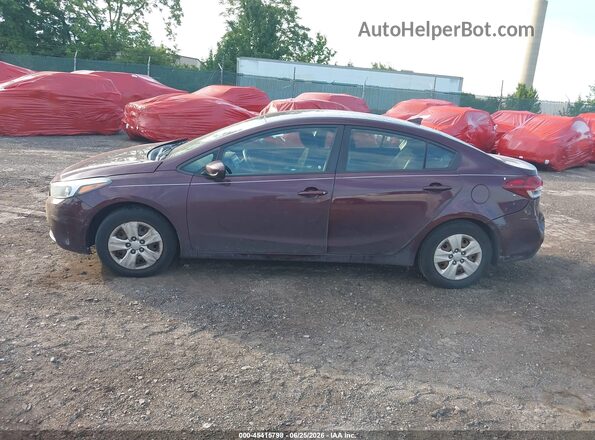 3KPFK4A75JE174646 2018 KIA FORTE Burgundy Vista interior trasera