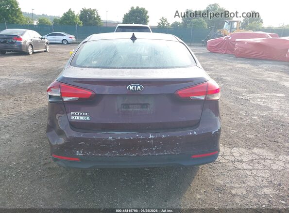 3KPFK4A75JE174646 2018 KIA FORTE Burgundy 