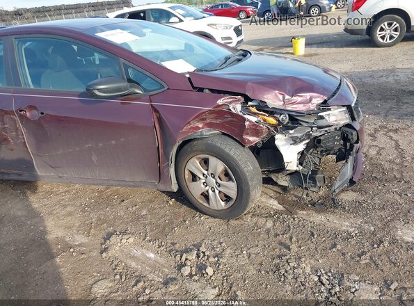 3KPFK4A75JE174646 2018 KIA FORTE Burgundy 