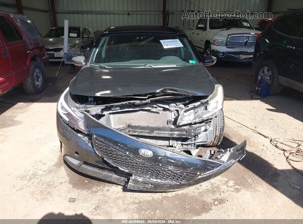 3KPFK4A76HE095142 2017 KIA FORTE Black Սարքավորումների վահանակի տեսք