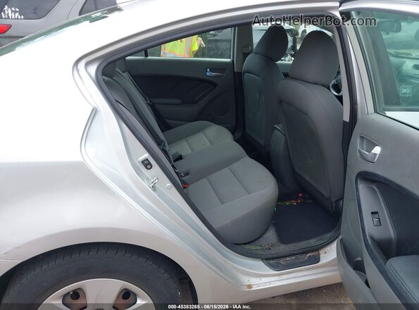 3KPFK4A76HE153802 2017 KIA FORTE Silver VIN კოდის სტიკერის ხედი