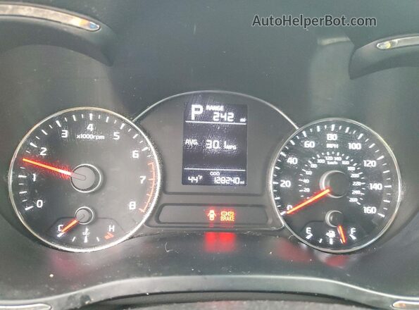 3KPFK4A78HE135088 2017 KIA FORTE Black ხელსაწყოთა პანელის ხედი